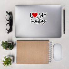 I Love My Hubby Bubble-free stickers