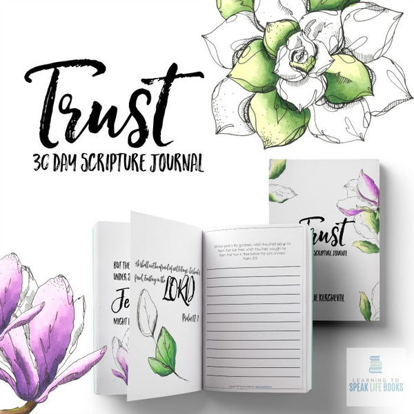 Trust 30-Day Scripture Journal + Memory Verse Card Bundle